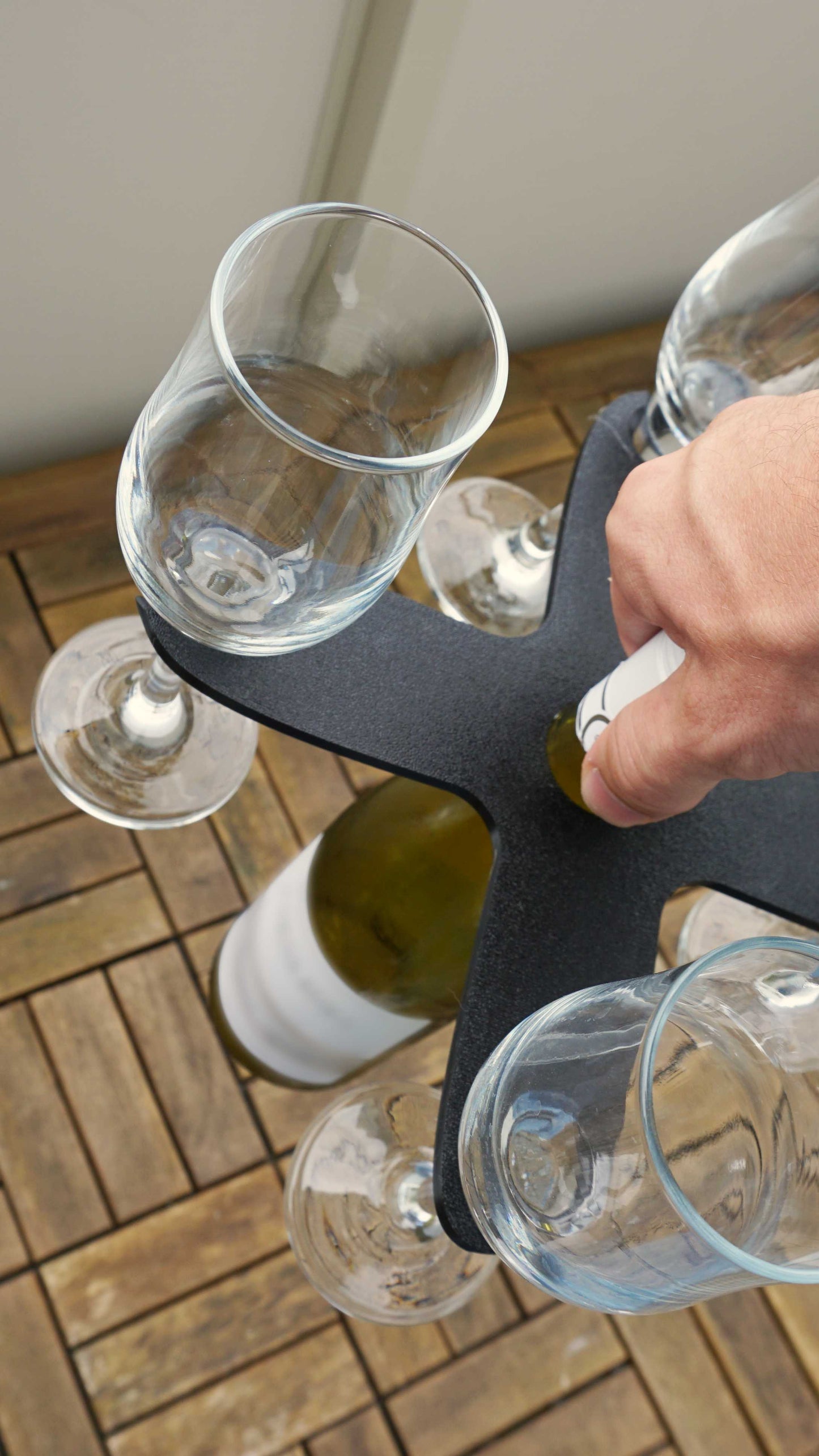 Fraktstativ til stettglass